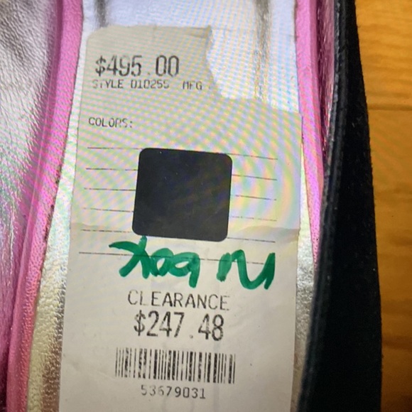 Ron White Gorgeous Black Suede Shimmering Pink Bow Shoes Made in Italy 🇮🇹 - Picture 10 of 15